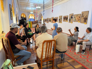 Buxoro davlat muzey qo'riqxonasi Tasviriy san’at muzeyida "San’at" sohasidagi mehmonlar bilan uchrashush bo'lib o'tdi